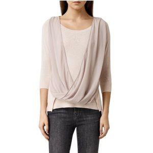 All saints taybar sheer cowl top